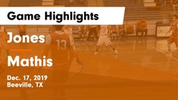 Jones  vs Mathis  Game Highlights - Dec. 17, 2019