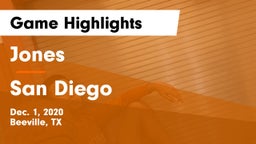 Jones  vs San Diego  Game Highlights - Dec. 1, 2020