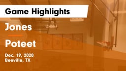 Jones  vs Poteet  Game Highlights - Dec. 19, 2020