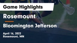 Rosemount  vs Bloomington Jefferson  Game Highlights - April 16, 2022