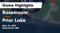 Rosemount  vs Prior Lake  Game Highlights - May 18, 2023