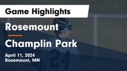 Rosemount  vs Champlin Park  Game Highlights - April 11, 2024