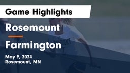 Rosemount  vs Farmington  Game Highlights - May 9, 2024