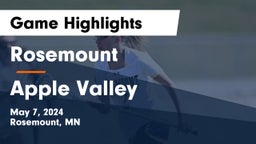 Rosemount  vs Apple Valley  Game Highlights - May 7, 2024