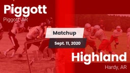 Matchup: Piggott vs. Highland  2020