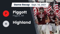Recap: Piggott  vs. Highland 2021