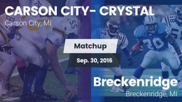 Matchup: Carson City-Crystal vs. Breckenridge  2016