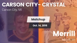 Matchup: Carson City-Crystal vs. Merrill  2016