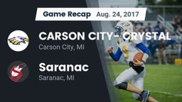 Recap: CARSON CITY- CRYSTAL  vs. Saranac  2017