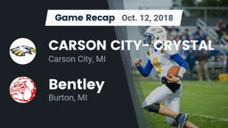Recap: CARSON CITY- CRYSTAL  vs. Bentley  2018