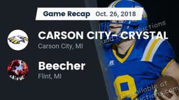 Recap: CARSON CITY- CRYSTAL  vs. Beecher  2018