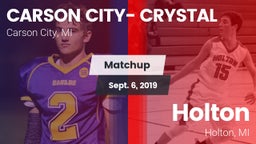 Matchup: Carson City-Crystal vs. Holton  2019