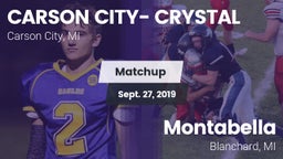 Matchup: Carson City-Crystal vs. Montabella  2019