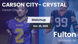 Matchup: Carson City-Crystal vs. Fulton  2019