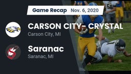 Recap: CARSON CITY- CRYSTAL  vs. Saranac  2020