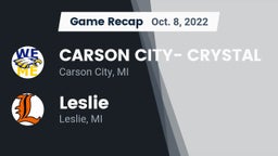 Recap: CARSON CITY- CRYSTAL  vs. Leslie  2022