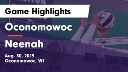 Oconomowoc  vs Neenah  Game Highlights - Aug. 30, 2019