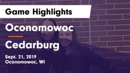 Oconomowoc  vs Cedarburg Game Highlights - Sept. 21, 2019