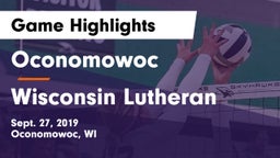 Oconomowoc  vs Wisconsin Lutheran  Game Highlights - Sept. 27, 2019