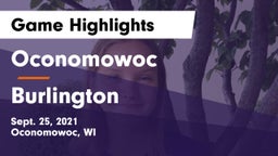 Oconomowoc  vs Burlington  Game Highlights - Sept. 25, 2021