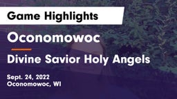 Oconomowoc  vs Divine Savior Holy Angels Game Highlights - Sept. 24, 2022