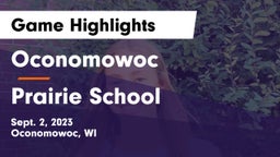 Oconomowoc  vs Prairie School Game Highlights - Sept. 2, 2023