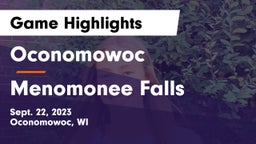 Oconomowoc  vs Menomonee Falls  Game Highlights - Sept. 22, 2023