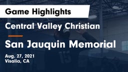 Central Valley Christian vs San Jauquin Memorial Game Highlights - Aug. 27, 2021