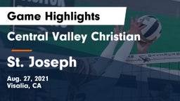 Central Valley Christian vs St. Joseph  Game Highlights - Aug. 27, 2021