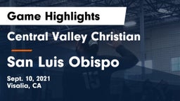 Central Valley Christian vs San Luis Obispo Game Highlights - Sept. 10, 2021