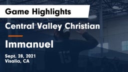 Central Valley Christian vs Immanuel  Game Highlights - Sept. 28, 2021