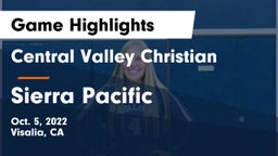Central Valley Christian vs Sierra Pacific  Game Highlights - Oct. 5, 2022