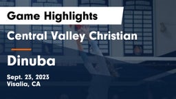 Central Valley Christian vs Dinuba Game Highlights - Sept. 23, 2023