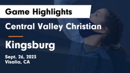 Central Valley Christian vs Kingsburg  Game Highlights - Sept. 26, 2023