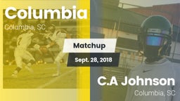 Matchup: Columbia vs. C.A Johnson  2018