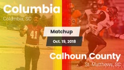 Matchup: Columbia vs. Calhoun County  2018