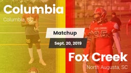Matchup: Columbia vs. Fox Creek  2019