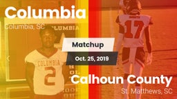 Matchup: Columbia vs. Calhoun County  2019