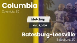 Matchup: Columbia vs. Batesburg-Leesville  2020