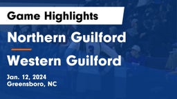 Northern Guilford  vs Western Guilford  Game Highlights - Jan. 12, 2024