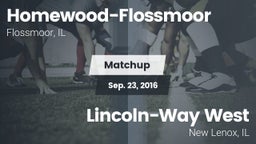 Matchup: Homewood-Flossmoor vs. Lincoln-Way West  2016