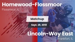 Matchup: Homewood-Flossmoor vs. Lincoln-Way East  2018