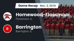 Recap: Homewood-Flossmoor  vs. Barrington  2018