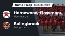 Recap: Homewood-Flossmoor  vs. Bolingbrook  2022