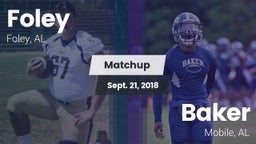 Matchup: Foley  vs. Baker  2018