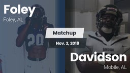 Matchup: Foley  vs. Davidson  2018