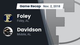 Recap: Foley  vs. Davidson  2018