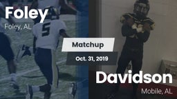 Matchup: Foley  vs. Davidson  2019