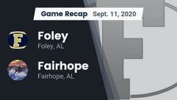 Recap: Foley  vs. Fairhope  2020