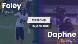 Matchup: Foley  vs. Daphne  2020